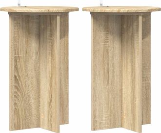 vidaXL Soporte De Plantas 2 Uds. Roble Sonoma &Oslash;40 X 60 Cm Vidaxl