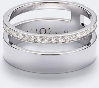Repossi Berbere 18kt white gold ring with diamonds