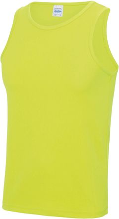 Just Cool Just Cool Mens Sports Gym Plain Tank / Vest Top (M) (Electric Yellow)