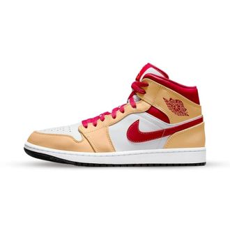 Nike Jordan Air Jordan 1 Mid - unisex - Sport - Veelkleurig - Maat: 40 1/2 EU Leer