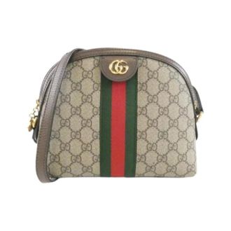 Gucci Pre-owned Cross Body Bags, female, Beige, Size: ONE SIZE Pre-owned Canvas Shoulder Bag