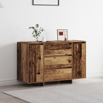 Berkfield Home Sideboard Old Wood 120x41x75 cm Engineered Wood in Brown | Size: 120 x 41 x 75 cm