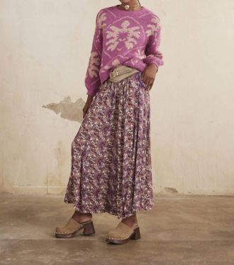 NKN Nekane Akina Jacquard Lurex Sweater In Pink