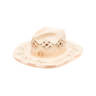 Ruslan Baginskiy Interwoven-straw Fedora Hat