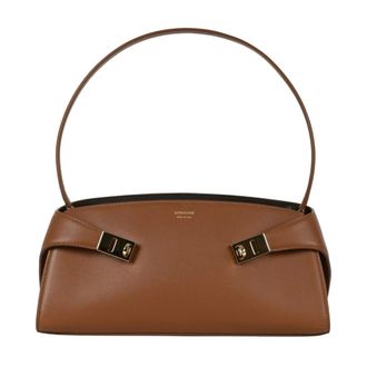 Ferragamo Borsa a spalla Hug East-West - - Bags - Donna - Marrone - ONE SIZE
