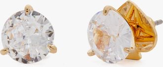 Kate Spade New York Womens Brilliant Statements Tri-Prong Stud Earrings in Neutral