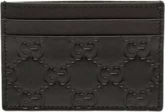 Gucci Pre-owned Wallets, female, Black, Size: ONE SIZE Pre-owned Leather Wallet