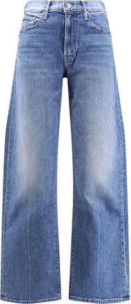 Mother Mid Rise Lasso Sneak - Dames - Loose Fit Jeans - Blauw - W26 - Katoen - Jeans