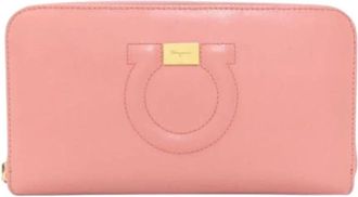 Ferragamo Pre-owned Wallets, female, Pink, Size: ONE SIZE Pre-owned Leather Wallet