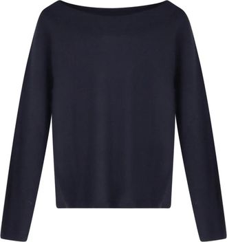 Max Mara MXM Faretra Sweater - Dames - Cashmere truien - Blauw - L - Kasjmier - Truien & Vesten