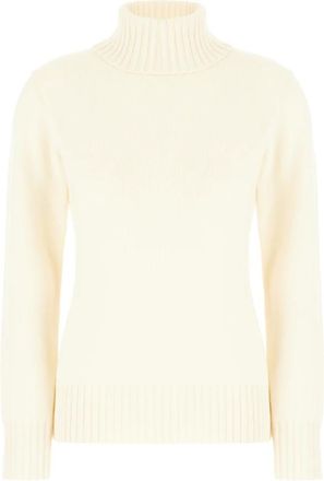 Malo Cashmere Knitwear, female, Beige, Size: S Stylish Knitwear Collection