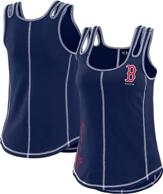 WEAR by Erin Andrews Womens WEAR by Erin Andrews Navy Boston Red Sox Contrast Stitch Tank Top at Nordstrom, Size Small