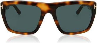 Tom Ford Alberto Blue Browline Mens Sunglasses FT1077 53V 55