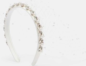 Self Portrait Cerchietto in raso e rete