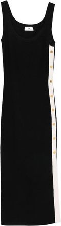 Elisabetta Franchi Knit Dress With Shiny Viscose Bands