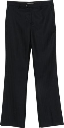 Spina Herringbone-pattern Wide-leg Trousers
