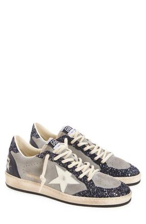 Golden Goose Ball Star Low Top Sneaker in Grey/Navy Blue/Cream at Nordstrom, Size 10Us