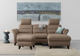 Sit&more Ecksofa »Mellum L-Form« Federkern, wahlweise mit Bettfunktion, Bettkasten und Armteilfunktion