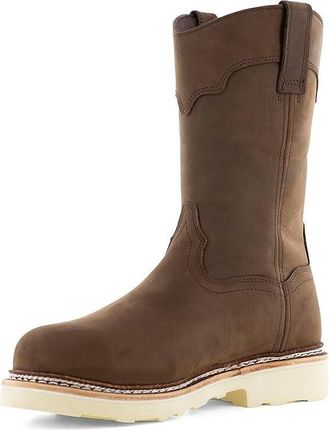 Frye Supply Mens US 9 Brown Leather Waterproof Round Toe Work Boots KHD1956