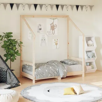 vidaXL Vidaxl - Estructura De Cama Para Ni&ntilde;os Madera Maciza De Pino 70x140 Cm