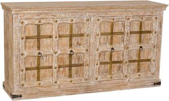 Wanderlust Deco Aparador de madera blanco 180x46x96 alt. cm