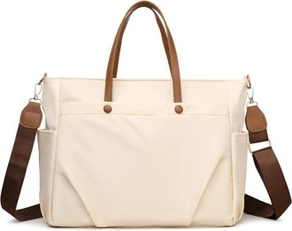 Generic Women Lightweight Business Shoulder Bag Waterproof Laptop Bag Briefcase (White)