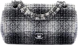 Chanel Pre-owned Vintage Quilted Tweed Shoulder Bag - Dames - Vintage Schoudertas - Veelkleurig - ONE Size - Tweed - Vintage