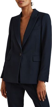 Reiss Gabi Peak Lapel Blazer in Black at Nordstrom, Size 8