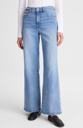 Madewell The High Waist Wide Leg Jeans in Coastal Blue Wash at Nordstrom, Size 30