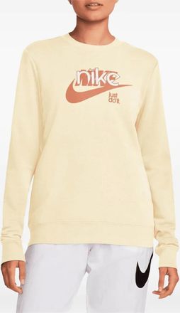 Nike Felpa Swoosh Coconut Milk/Amber Brown/White - Toni neutri