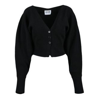 Moschino Cardigans, female, Black, Size: XS Cardigan Corto