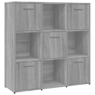 vidaXL Vidaxl - Estanter&iacute;a Madera Contrachapada Gris Sonoma 90x30x90cm