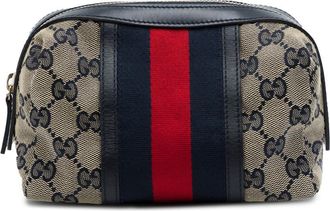 Gucci Pre-owned Gucci GG Canvas Web Pouch Ladies IDUE56FW2VW7VALO