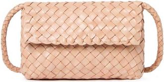 Loeffler Randall Vinnie Woven Leather Crossbody Bag in Desert Sand at Nordstrom