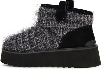 Pinko Womens Ankle Boots Pewter Tweed Upper: Fabric