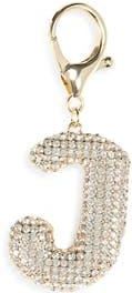 Leith Pav&eacute; Initial Bag Charm in J- Clear- Gold at Nordstrom Rack
