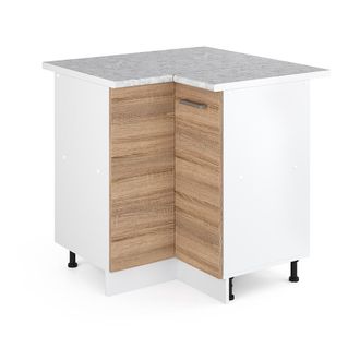 Vicco Armario De Esquina R-line, Sonoma, 75.6 Cm, Et M&aacute;rmol
