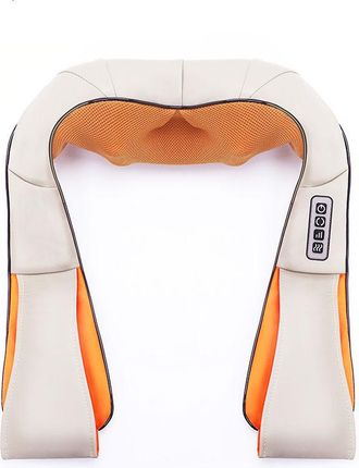 No Brand Ideal Tanto Para El Coche Como Para El Hogar: Bufanda De Masaje, Masajeador De Cuello Y Hombros, Masajeador De Columna Cervical, Versi&oacute;n Beige Con Cua