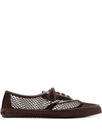 Aquazzura mesh-panel sneakers - Brown