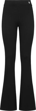Philipp Plein Broeken, Dames, Zwart, M, Polyester, High-Waist Leggings