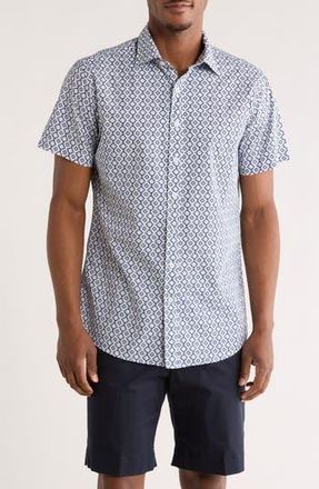 Rodd & Gunn Hodderville Sports Fit Button-Up Shirt in Ocean at Nordstrom Rack, Size Xx-Large
