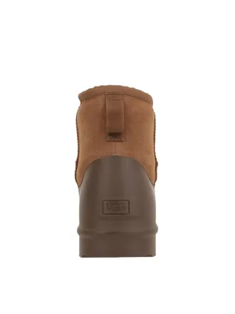 UGG Womens Classic Mini Pumped Molded Boots Brown Shoes >