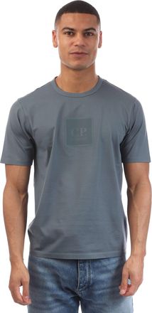 C.P. Company Mens C.P. Company Metropolis Mercerized Jersey Badge T-Shirt in Grey