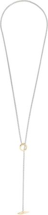 Tom Wood Robin Duo L chain necklace - women - White Rhodium Plated Sterling Silver/Recycled Sterling Silver/9kt Gold Plated Sterling Silver - One
