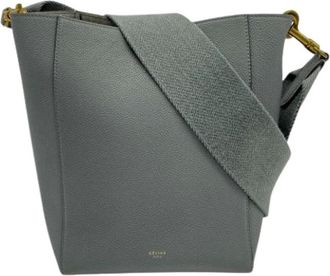 Celine Pre-owned Bucket Bags, female, Blue, Size: ONE SIZE Pre-owned Vintage Bucket Bag