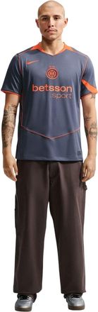 Nike Unisex voetbalshirt voor volwassenen van Inter Milan FC (derde tenue) (Blauw/oranje)