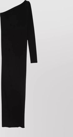 Rick Owens ziggy one shoulder maxi dress