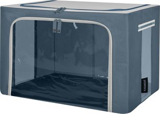 KASANOVA Scatola armadio 50x40x33 cm doppia cerniera blu
