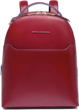 Piquadro Kleine Rugzak - Heren - Rugzakken - Rood - ONE Size - Katoen - Tassen