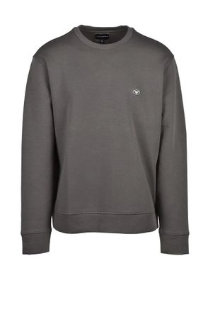 Emporio Armani Green Crewneck Stretch Sweatshirt